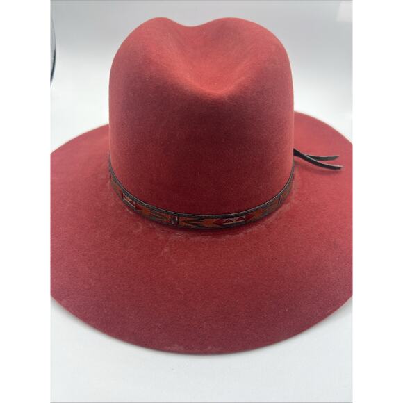 Vintage BEAVER HATS SINCE 1860 BEAVER XXXXX CUSTOM MADE RED in Size 7 1/8
MODERN - Picture 5 of 12